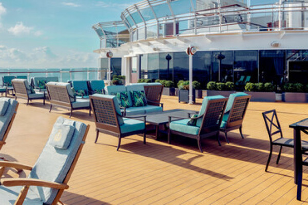 Das Sonnedeck der Elizabeth ist äußerst einladend. Hier verbringt man gerne Zeit in der Sonne.