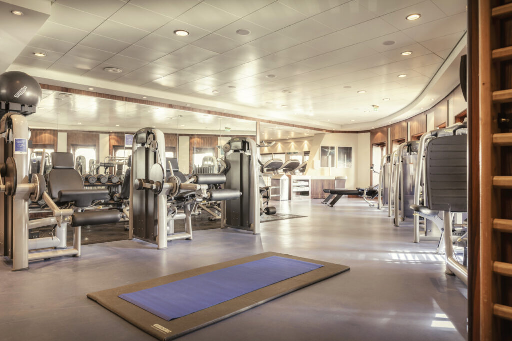 Fitness-Studio auf der Queen Mary 2.