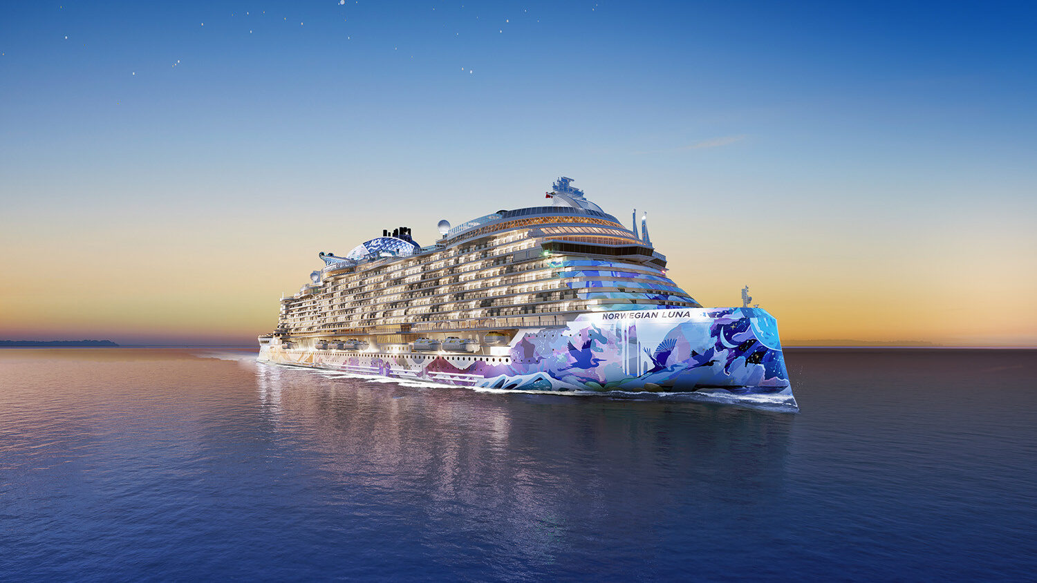 Die neue Norwegian Luna von Norwegian Cruise Line.