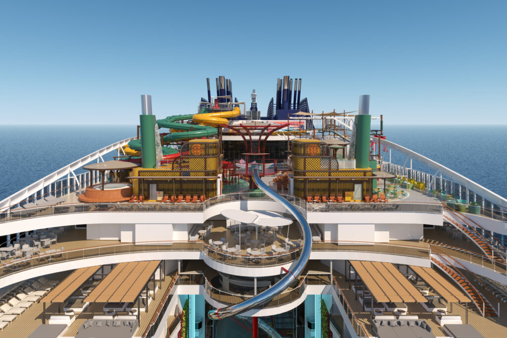 Die Rutschen auf der MSC World Asia