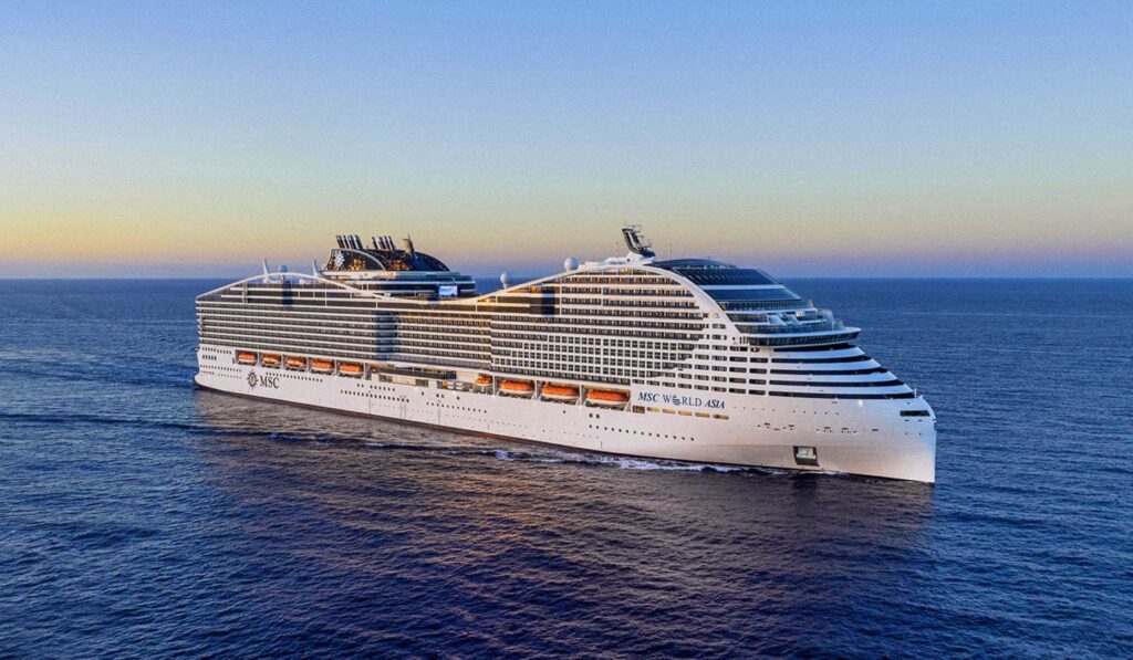 Die neue MSC World Asia von MSC Cruises.