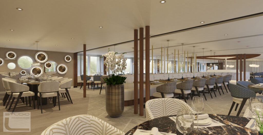 Restaurant der MS Amadeus Aurea