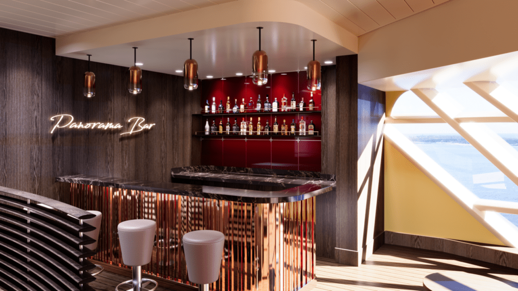 Die Panorama Bar auf AIDAluna