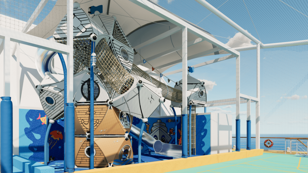 Neuer Lieblingsort von kleinen Kreuzfahrt-Gästen: der Fun Park auf AIDAluna