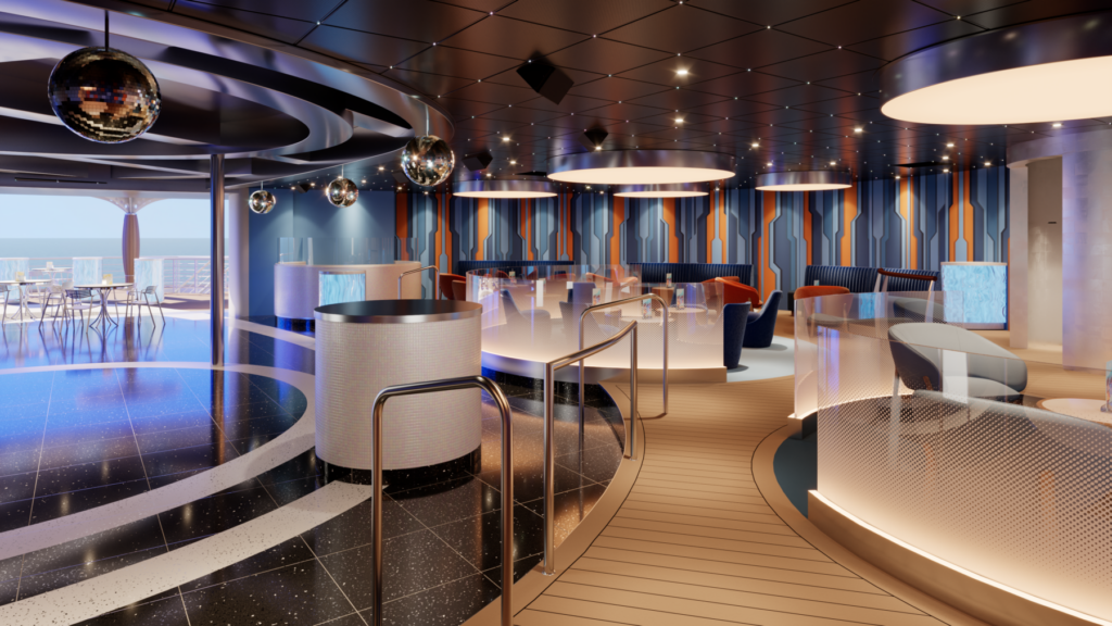 Für Nachtschwärmer: der Oceans Club auf AIDAluna