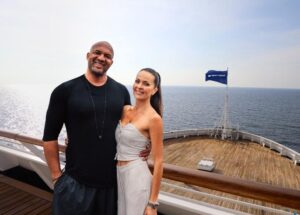 Detlef Soost und Kate Hall an Bord der Vasco da Gama