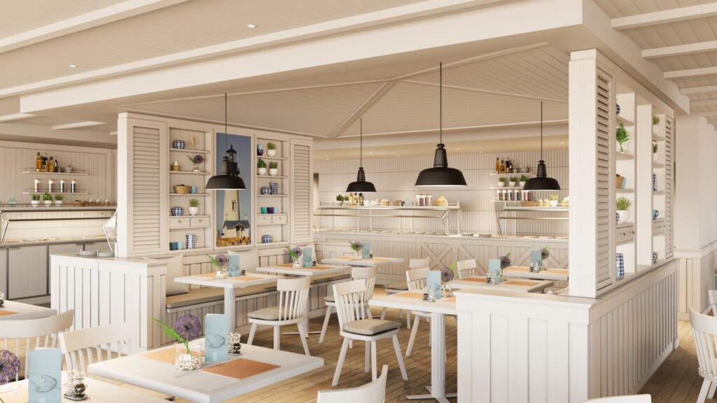 Neu an Bord: Das Beach House Restaurant auf Deck 11. Foto: AIDACruises