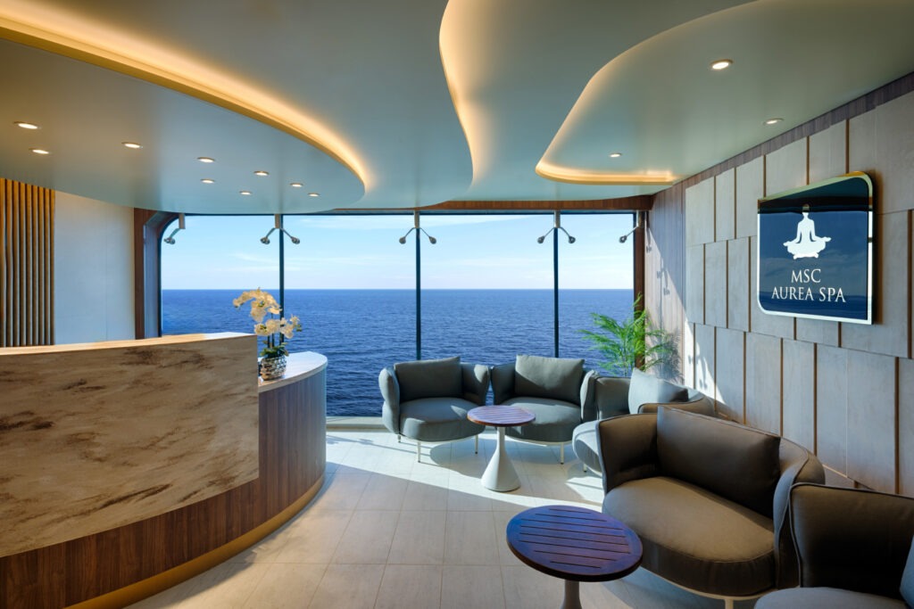 Das MSC Aurea Spa empf&auml;ngt G&auml;ste zum Entspannen und Regenieren.